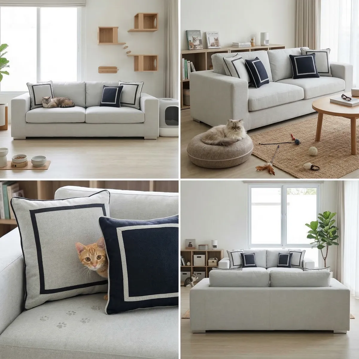 Beatris sofa in dark grey, modern style