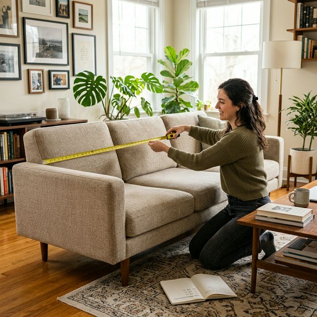 วิธีวัดโซฟาก่อนซื้อ — กว้าง ลึก สูง